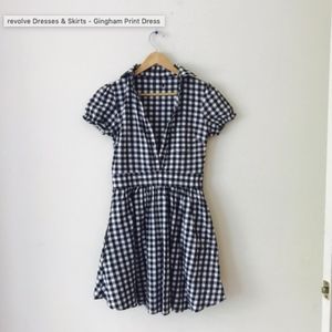 Gingham Print Dress